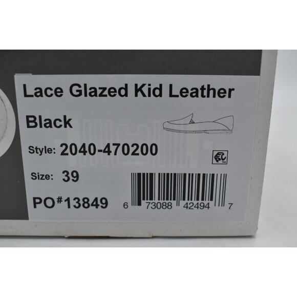 Dansko Womens Size EU 39 US 8.5-9 Lace Glazed Kid Leather Black Slip On Loafers - Picture 11 of 11